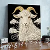 DIY Pearl Painting Sheep for Home Wall Decor with Frame(30x30cm)