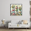 Teacups And Vases-11CT Stamped Cross Stitch 45*45cm/17.72*17.72in tapestrymarket