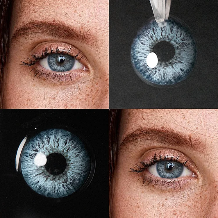 【U.S WAREHOUSE】Rococo Flirting Blue Contact Lenses