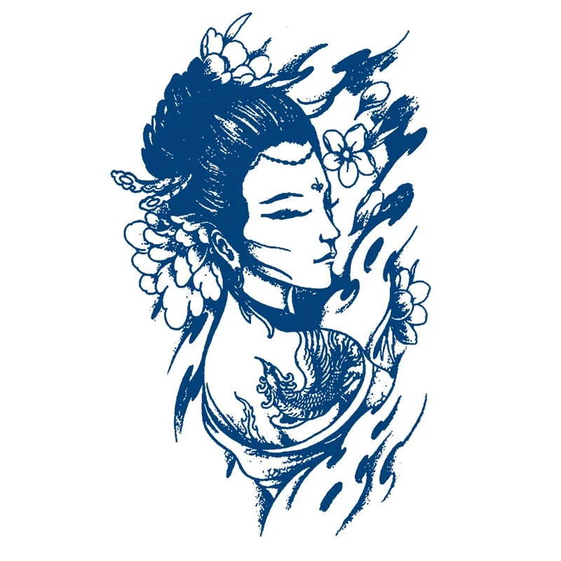 GHHF51-200 herbal juice tattoo stickers semi-permanent lasting men and women tattoo waterproof sweat plant juice tattoo stickers