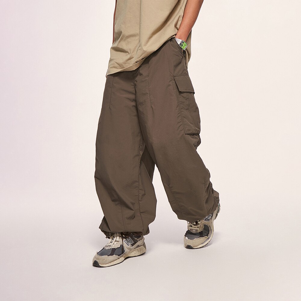 Gamesnears college outfits Baggy Cargo Pants Men Parachute Oversize Cargo Wide Leg Trousers Male Summer Loose Casual Streetwear Hip Hop Pocket