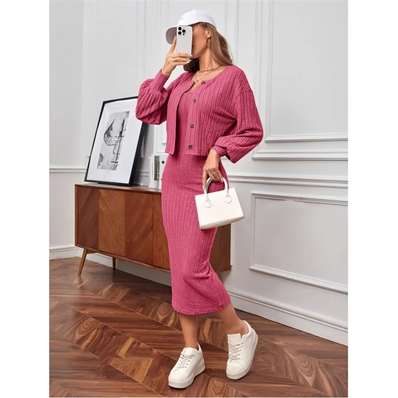 Athvotar Athvotar And Autumn 2025 New Comfortable Casual Pit Jacket Dress Two-Sleeve