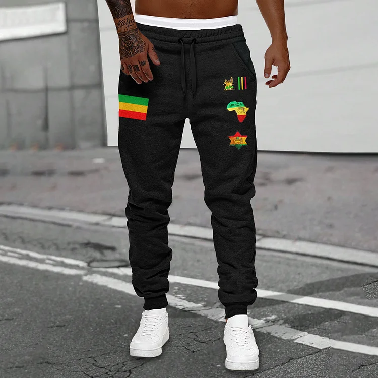 Wearshes Reggae Juneteenth National Glory Stylish Sweatpants