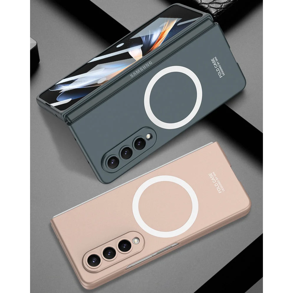 Applicable To Samsung ZFold3/ZFold4 Ultra-Thin Shell Film Wireless Charger Phone Case