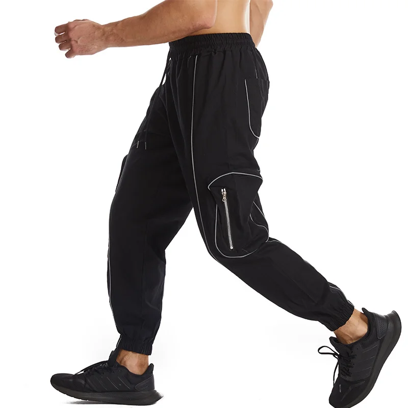 Workwear outdoor sports night running reflective trousers