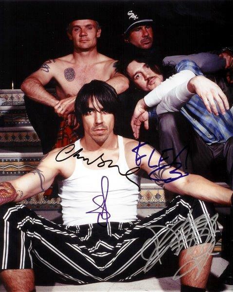 REPRINT - RED HOT CHILI PEPPERS Flea Autographed Signed 8 x 10 Glossy Photo Poster painting