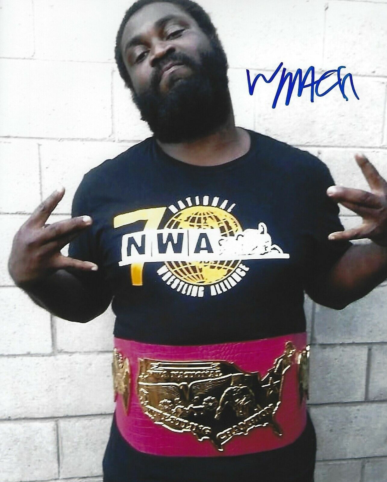 Willie Mack Signed 8x10 Photo Poster painting AAA Lucha Underground Libre Impact Wrestling NWA J