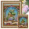 (US Only)Dragon Printed Cross Stitch Kit 40x55cm DIY 14CT Thread Art Needlework Decor