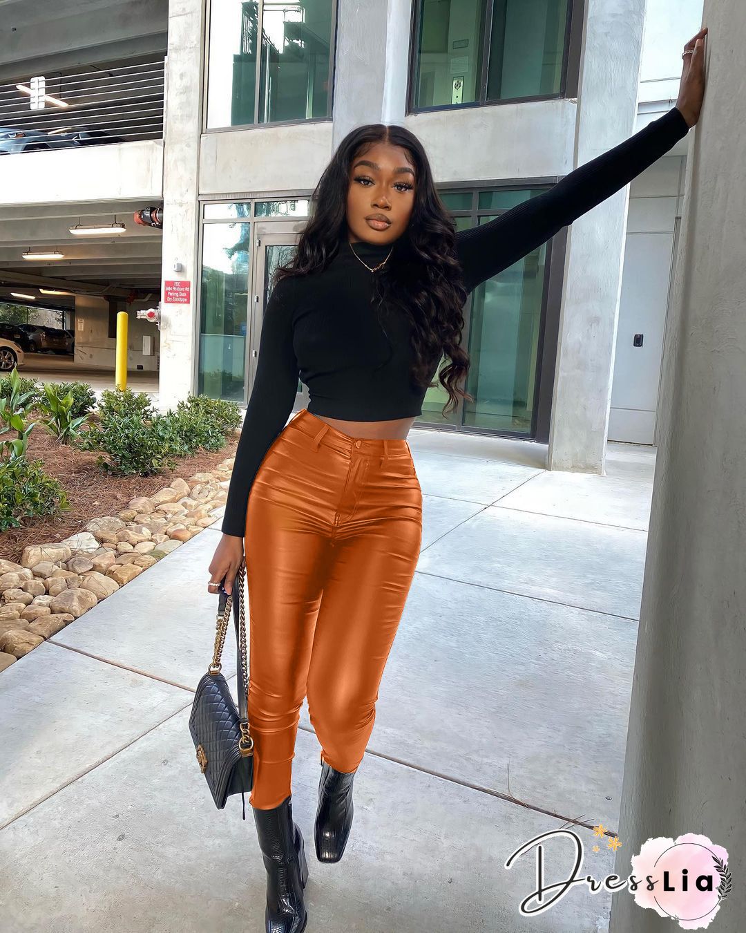 Autumn And Winter Leather Pants