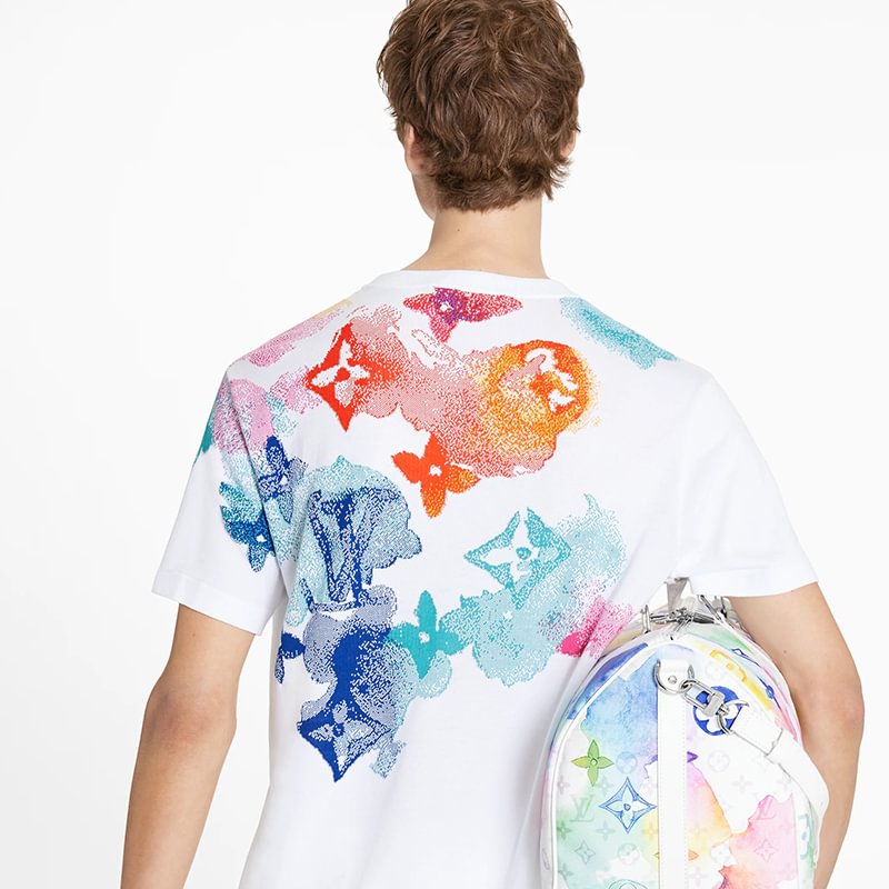 Louis Vuitton Watercolor Monogram Button Up Shirt – Savonches