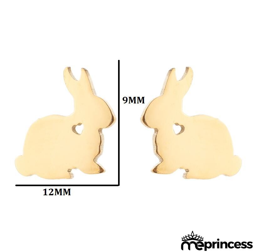 Women Fashion Hollow Eagle Owl Snake Dolphin Bee Giraffe Elephant Dog Cat Rabbit Fish Bird Penguim Stainless Steel Stud Earrings