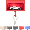 Car Wall Mount Keychain Stylish Mini Car Display Organizer Easy to Install Key Storage Wall Mount for Car Lovers