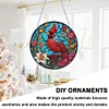 DIY Cardinal Garland Hanging Diamond Art Ornament Window Pendant