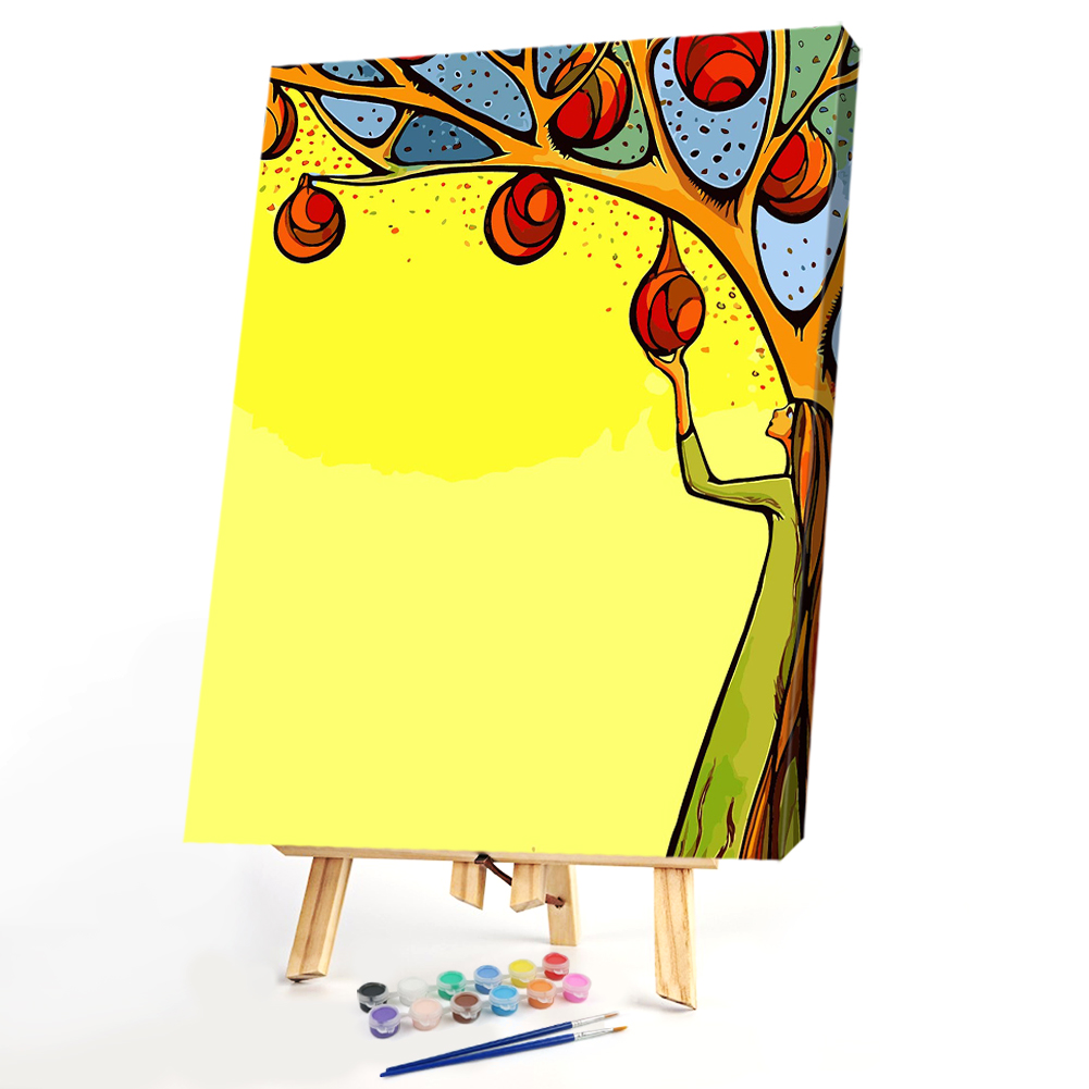 

40*50CM Paint By Numbers-Girl Under the Tree, 501 Original