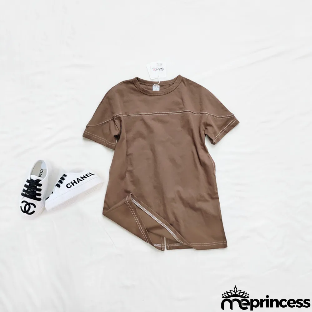 Parent-child Wear Girl Spring Summer Casual Loose Knitting Dress