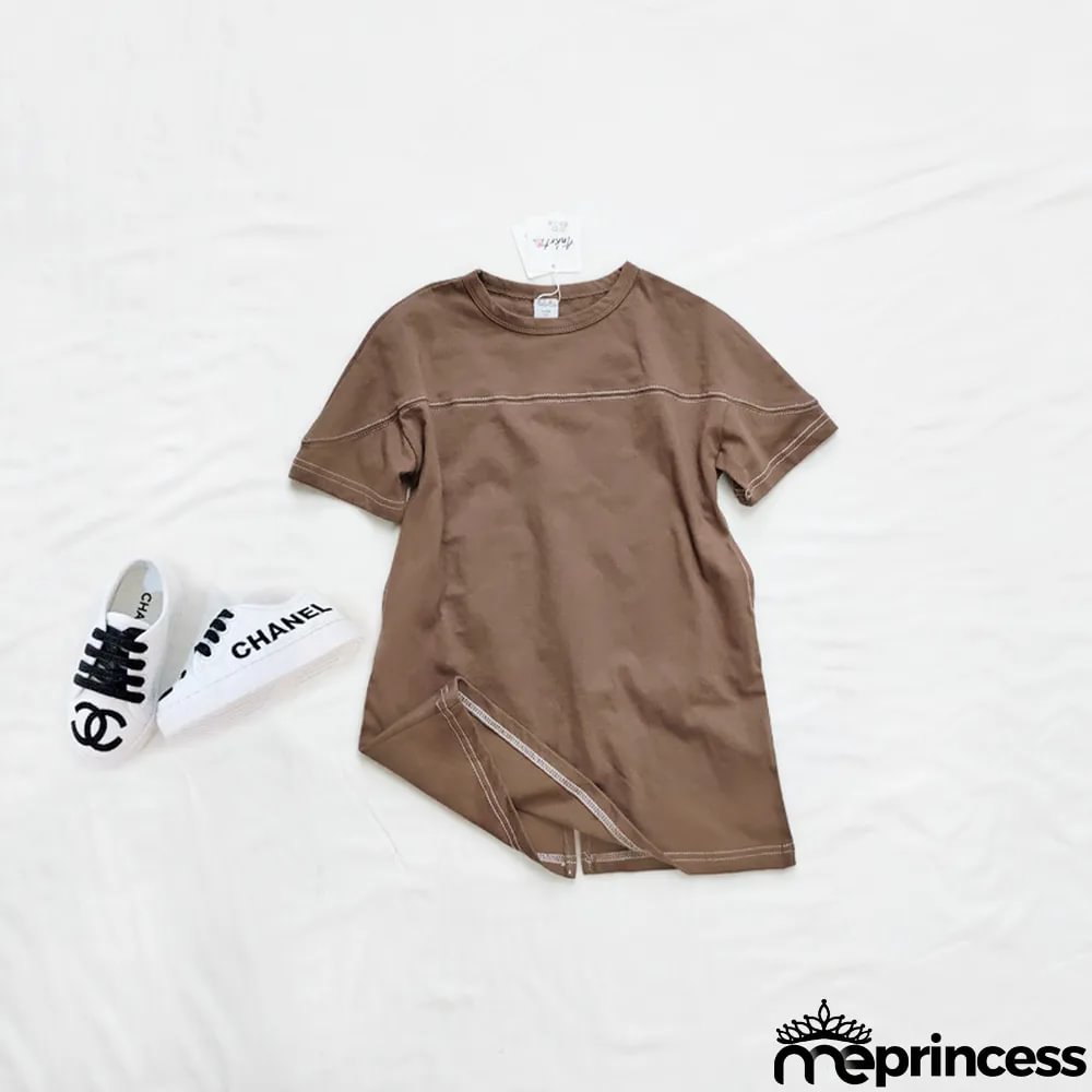 Parent-child Wear Girl Spring Summer Casual Loose Knitting Dress