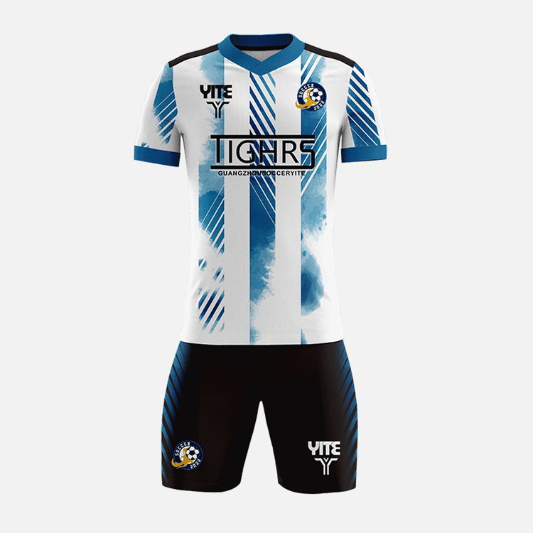 YITE | YTZQ176-Blue  And White  Soccer Uniforms