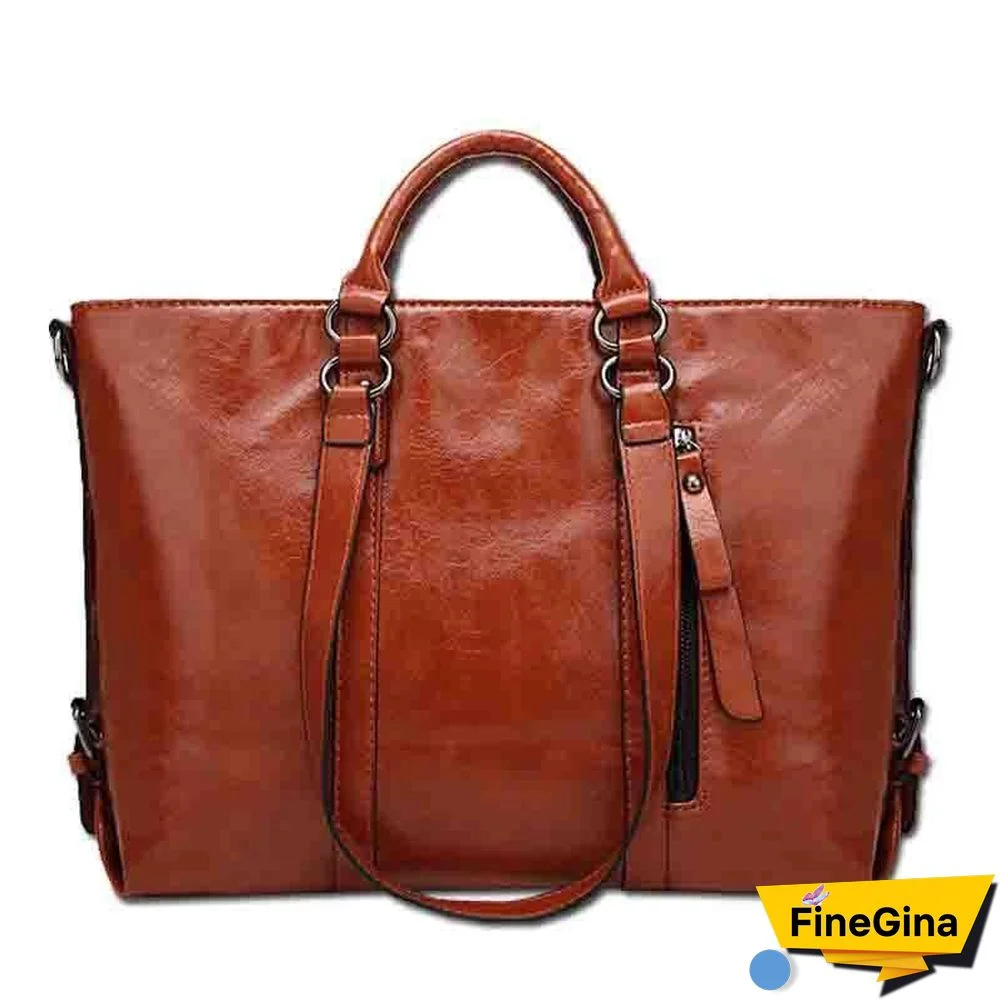 Women Pu Leather Tote Handbags Casual Large-Capacity Crossbody Bags Shoulder Bags