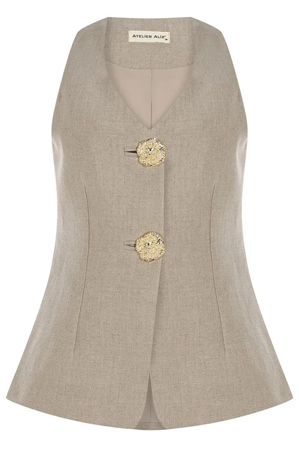 Solid Color Slim Fit V Neck Sleeveless Vest Top