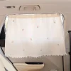 Car Sun Shield Tulip Floral Car Side Window Privacy Curtain