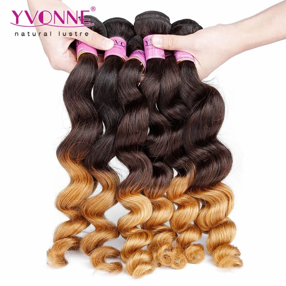 Yvonne Brazilian Loose Wave Virgin Hair T1B/30 Ombre Brazilian Hair Weave 1 Bundles 12-28inch Available 