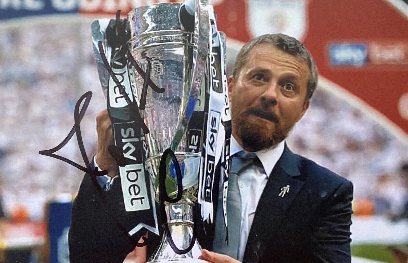 Slavisa Jokanovic Genuine Hand Fulham 6X4 Photo Poster painting