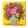 DIY Button Art Kit with Frame 11.81x11.81inch Button Painting Kit Button Painting Craft Set for Adults Beginners Arts Crafts Home Decoration