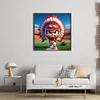 Kansas City Chiefs Football-11CT Stamped Cross Stitch 45*45cm