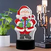 DIY Diamond Painting 7 Color Night Light Lamp Home Decoration Ornament Gift Kit(Santa Claus)