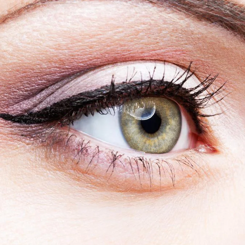 Egyptian Gold Prescription Colored Contact Lenses for brown eyes for