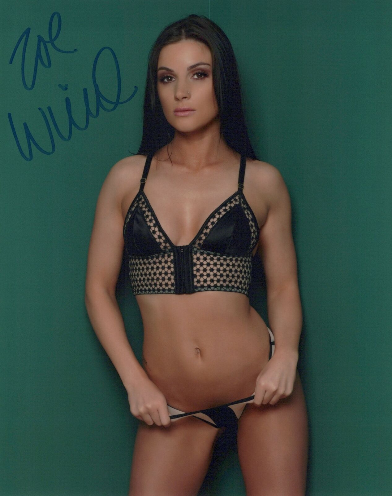 Zoe Wild autographed 8x10 Photo Poster painting COA