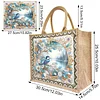 DIY Diamond Painting Bird Linen Waterproof Handbag Shopping Storage Bag Totes Kit
