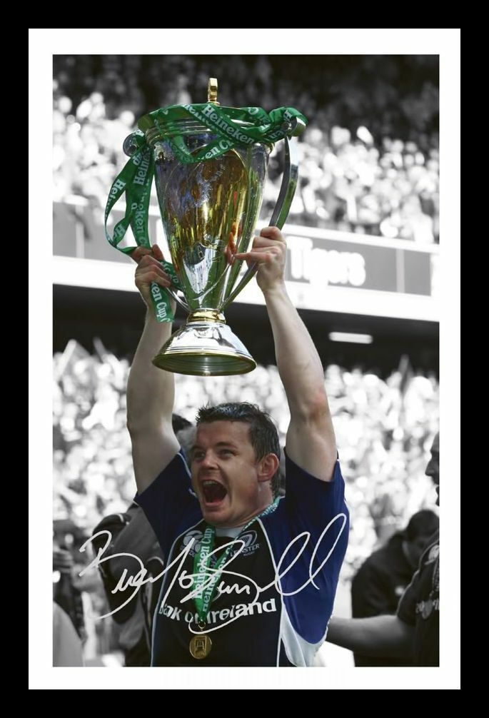 Brian O'Driscoll - Leinster Autograph Signed & Framed Photo Poster painting