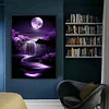 (US Only)Waterfall Printed Cross Stitch Kit 40x60cm DIY 14CT Thread Art Needlework Decor