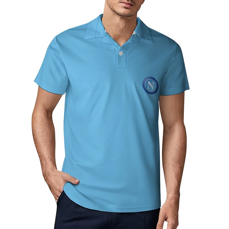 Naples Polo De Golf À Séchage Rapide Coupe Homme Blanc