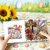 12PCS Diamond Painting Easter Cross Greeting Card Kit for Birthdays Thanksgiving & Special Occasion