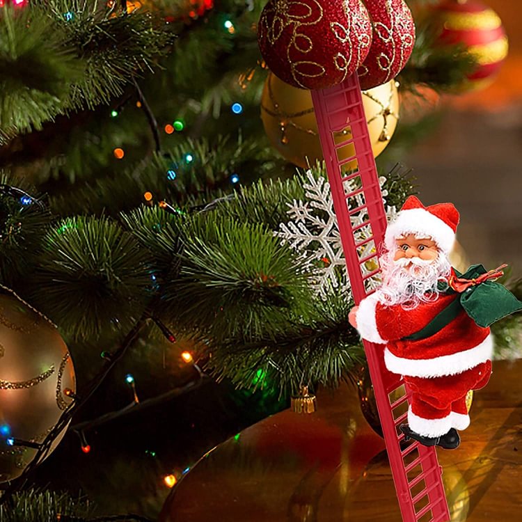 Santa Claus Climbing Ladder Christmas Gift Christmas Tree Ornament For Children