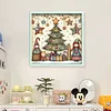 Christmas Tree-11CT Stamped Cross Stitch 50*50cm/19.69*19.69in