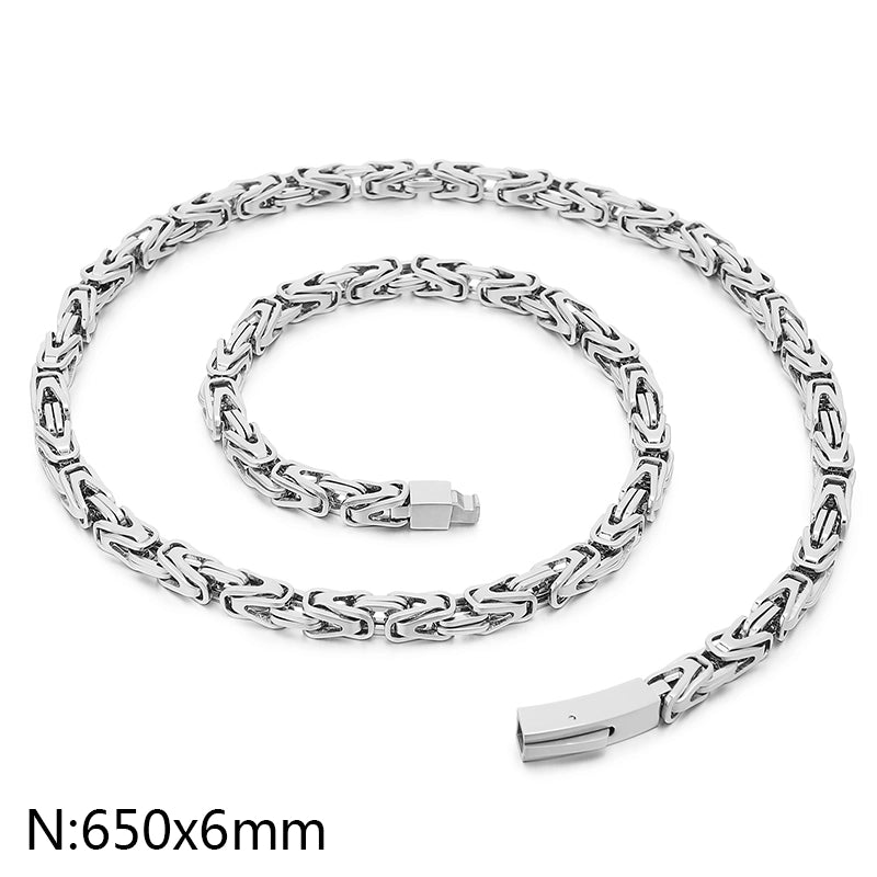 Jewelry Hip-Hop Geometric 304 Stainless Steel 18K Gold Plated Necklace