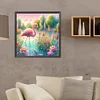 Flamingo Stream-Full Round Diamond Painting 40*40CM