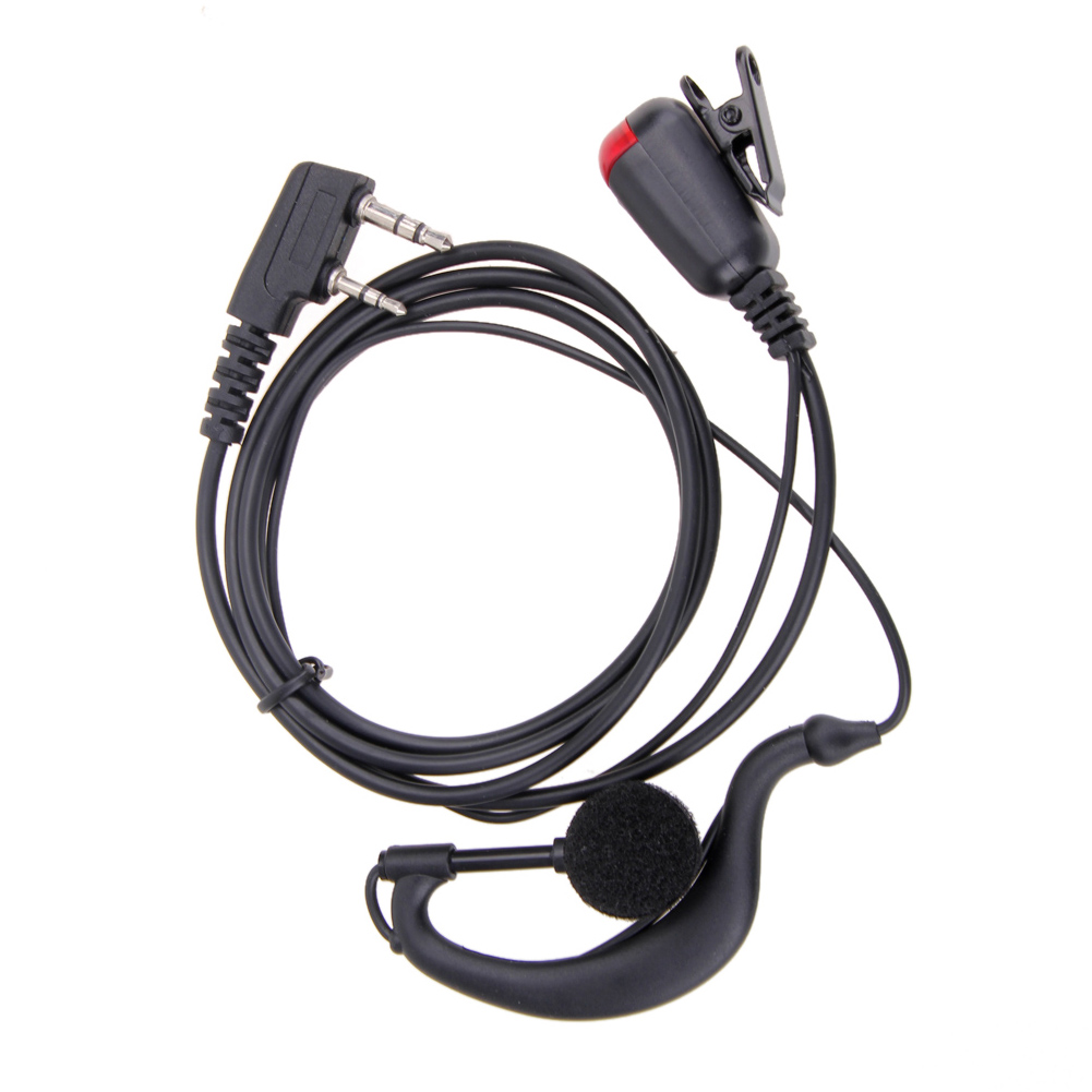 

2Pin G-Shape Headset Earpiece Mic for Two Way Radio Security Walkie Talkie, 501 Original