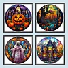 Promotion 4Pcs/set Diamond Painting-DIY Full Round Drill Halloween(30*30 CM)
