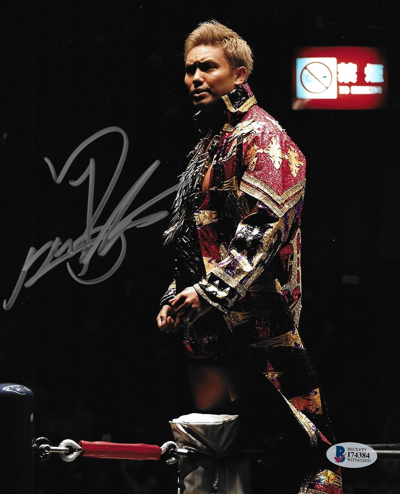 Kazuchika Okada Signed 8x10 Photo Poster painting BAS COA New Japan Pro Wrestling Picture Auto L