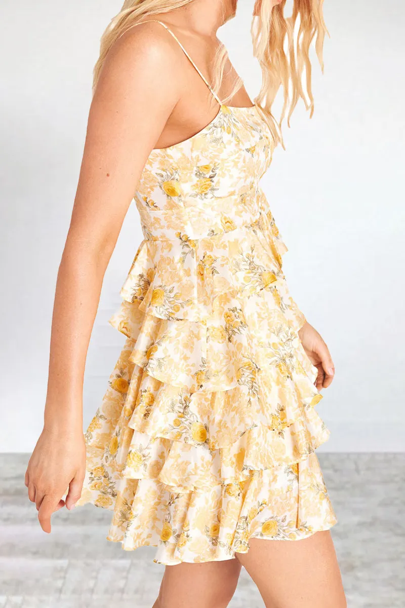 Fashion Sweet Solid Patchwork Off the Shoulder Cake Skirt Dresses