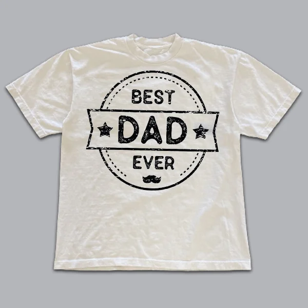 Father's Day Graphic Print Short Sleeve T-Shirt