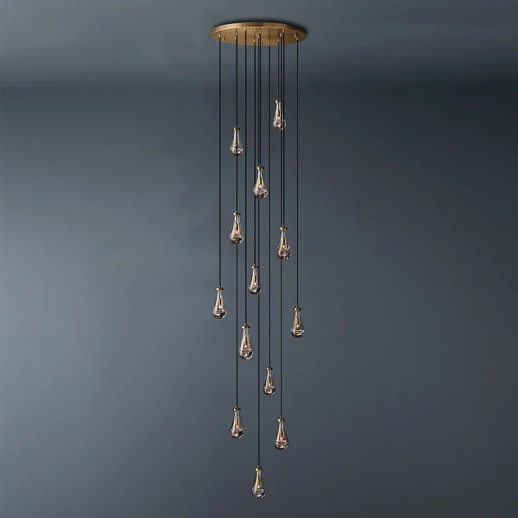 Raindrop Round Chandelier 36",Rain Round Chandelier Vjlight