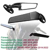 Modified Motorcycle Rearview Mirror,1 Pair Adjustable Rotating Side Mirrors,Wide Viewing Angle Wing Rearview Mirrors for Ninja 300 400 650 ZX6R CBR1000RR