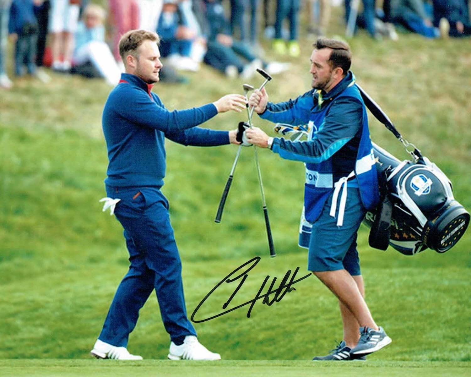 Tyrrell HATTON New SIGNED AUTOGRAPH Photo Poster painting 3 AFTAL COA Golf 2018 Ryder Cup Winner