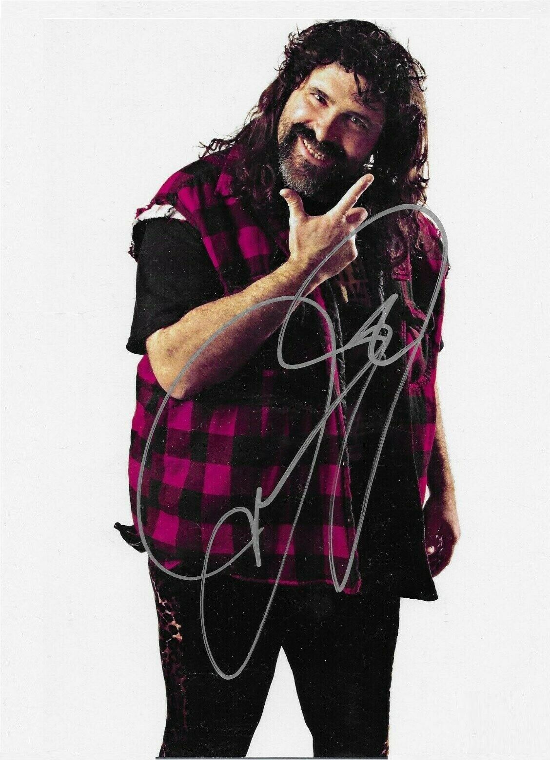 Mick Foley Mankind ( WWF WWE ) Autographed Signed 8x10 Photo Poster painting REPRINT