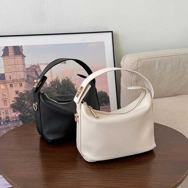 Casual Small Square Cloud Leather Bag